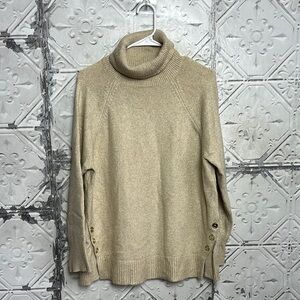 Cozy Beige Turtleneck Sweater